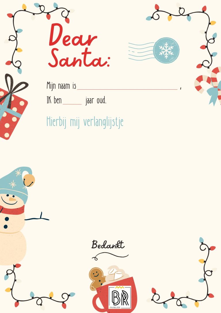 Stuur jullie verlanglijstje naar de kerstman!